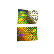 Custom high quality VOID tamper evident warranty seal 3d hologram sticker